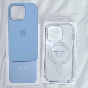 Apple silicone case (sky) - iphone 14 pro